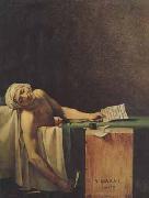 Jacques-Louis David The death of marat (mk02) Sweden oil painting artist